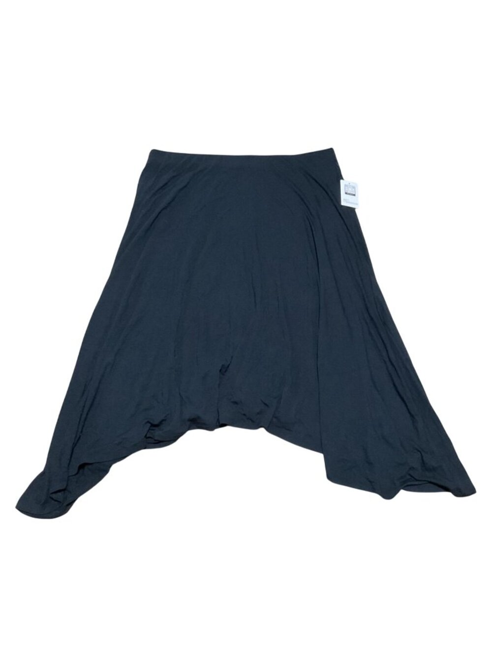 NWT 89th + Madison High-Low Black Skirt Sz XL Midi Black Beauty Elastic Waist
